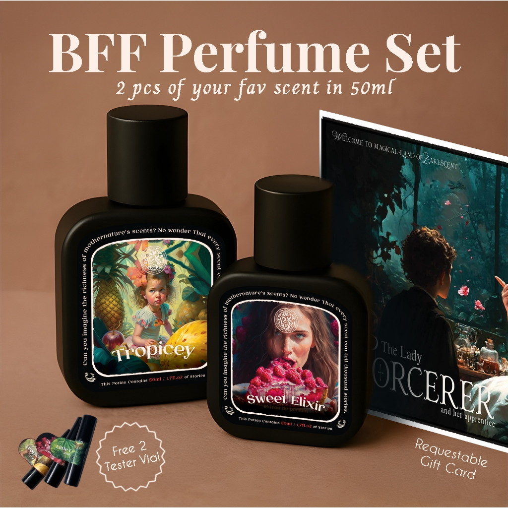 Lakescent BFF Set 50ml Sweet Elixir / Kidnappin Dreams / Tropicey | Parfum Unisex Tahan Lama - Image 6